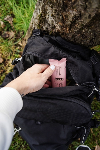 Proteinska ploščica s sladilom, Jagodni cheesecake